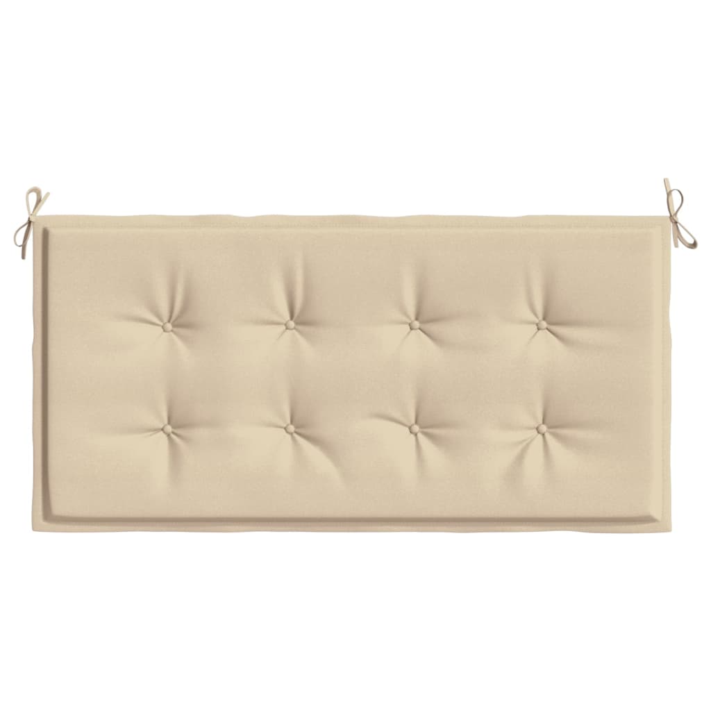 Coussin de banc de jardin beige 100x50x3 cm tissu oxford