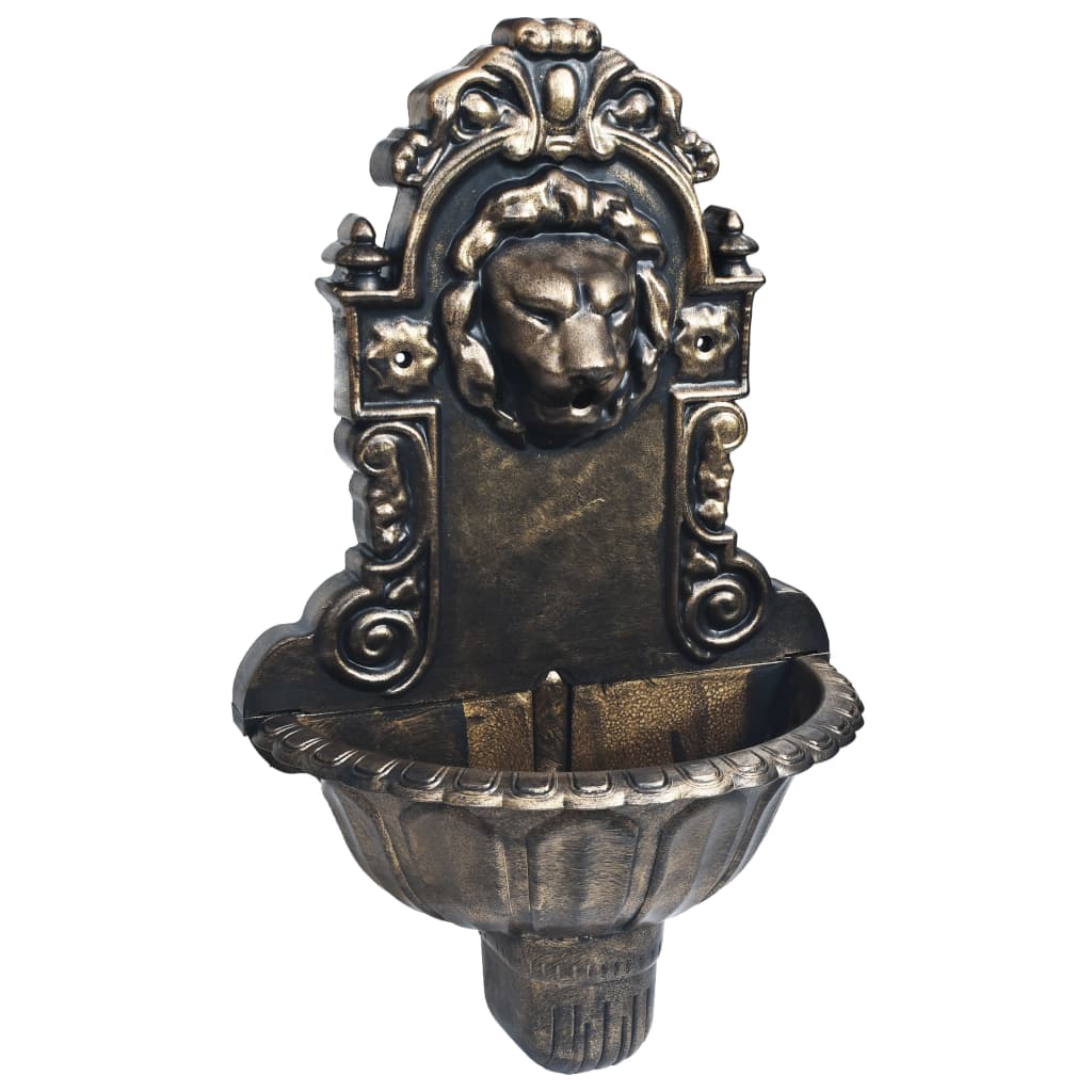 Fontaine murale Design de tête de lion Bronze