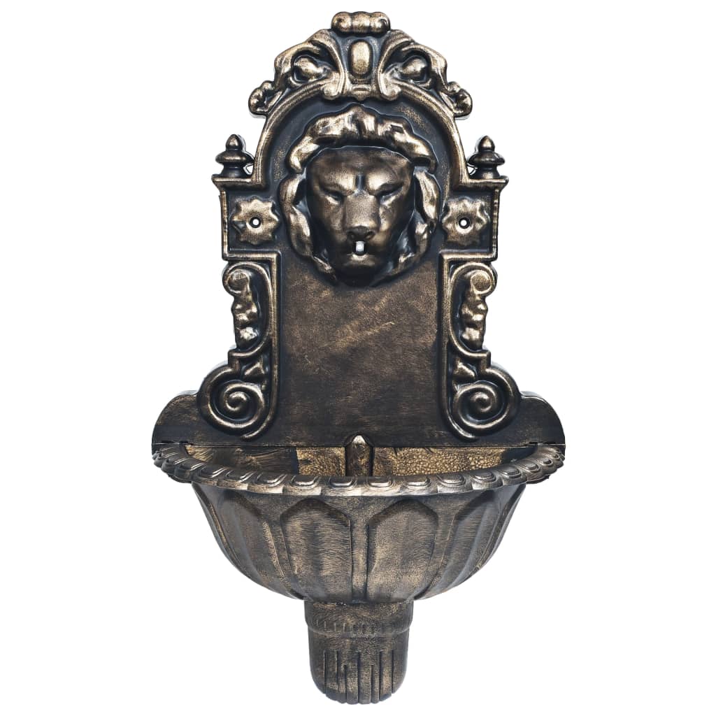 Fontaine murale Design de tête de lion Bronze