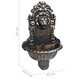 Fontaine murale Design de tête de lion Bronze