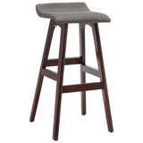 Tabourets de bar lot de 2 gris foncé tissu