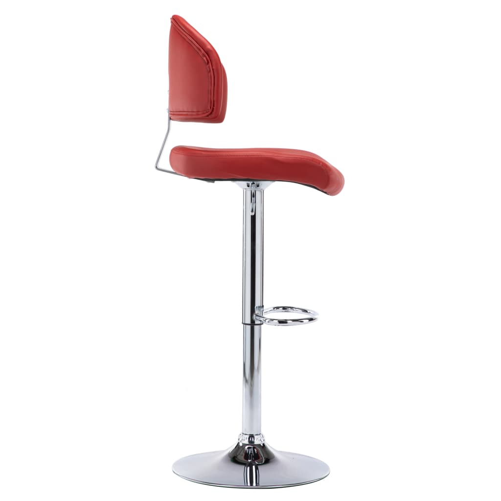 Tabouret de bar Rouge bordeaux Similicuir