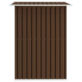 Abri de stockage pour jardin Marron 204x132x186 cm Acier