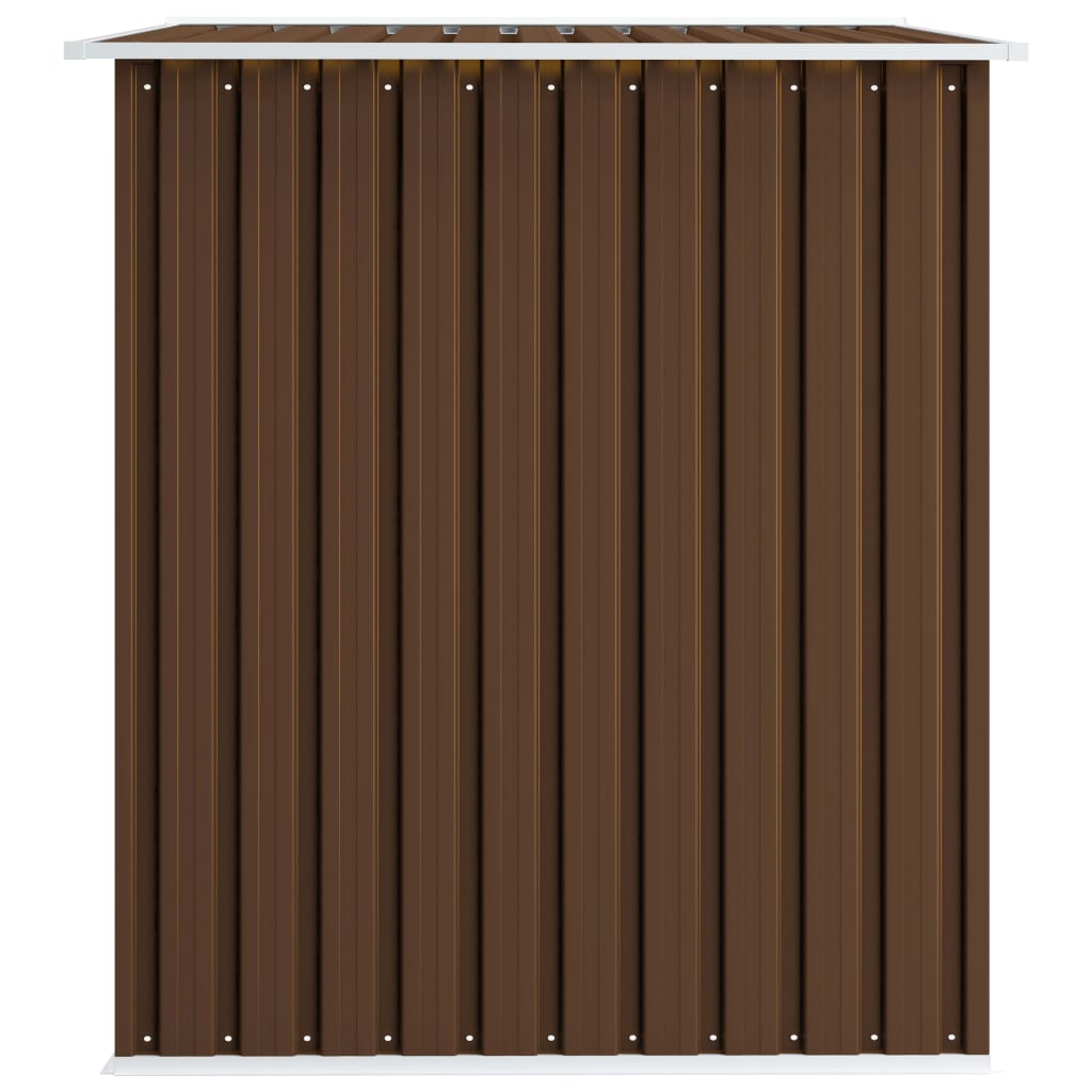 Abri de stockage pour jardin Marron 257x205x178 cm Acier