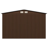 Abri de stockage pour jardin Marron 257x205x178 cm Acier