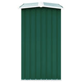 Abri de stockage de bois Acier galvanisé 172x91x154 cm Vert