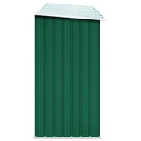 Abri de stockage de bois Acier galvanisé 330x84x152 cm Vert