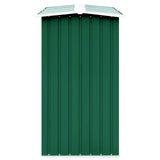 Abri de stockage de bois Acier galvanisé 330x92x153 cm Vert