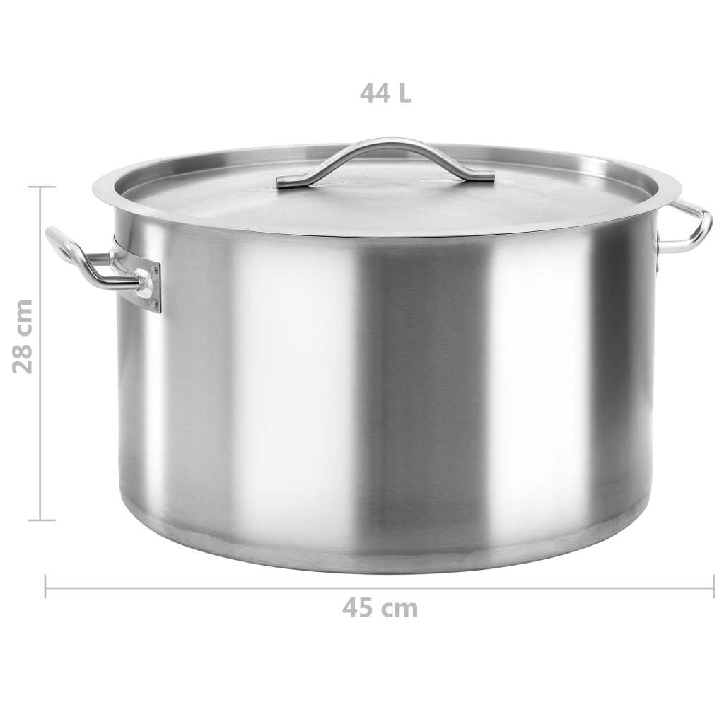 Pot 44 L 45x28 cm Stainless steel