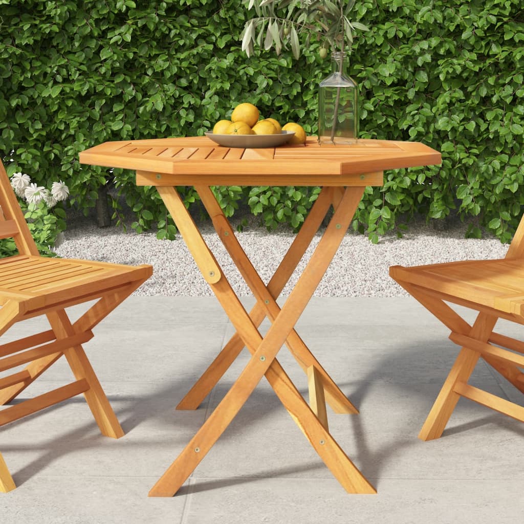 Table pliable de jardin 85x85x76 cm Bois de teck solide