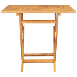 Table pliable de jardin 85x85x76 cm Bois de teck solide