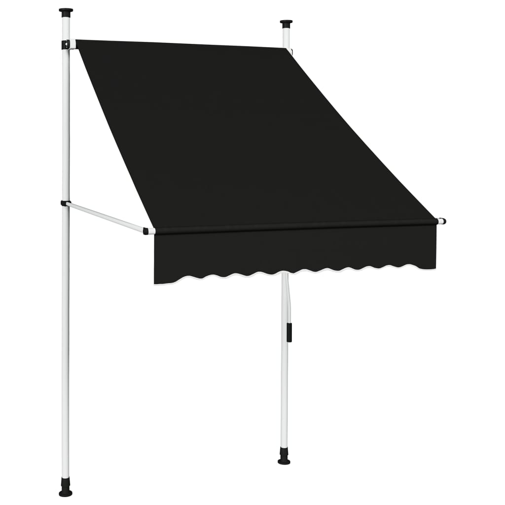 Manual retractable awning 100 cm anthracite