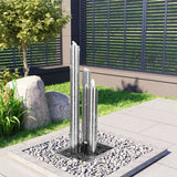 Fontaine de jardin Argenté 48x34x88 cm Acier inoxydable