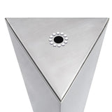 Garden Fountain Silver 37.7x32.6x110 cm Stainless Steel