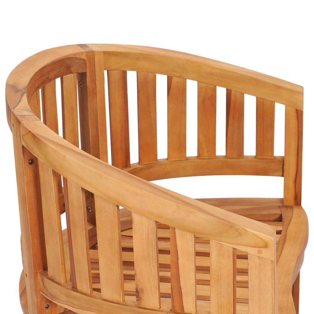 Chaise en forme de banane Bois de teck solide