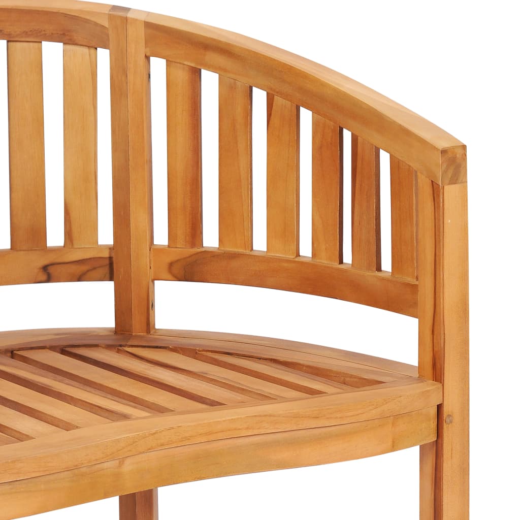 Chaises en forme de banane lot de 2 Bois de teck solide