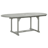 Table de jardin Gris 200x100x75 cm Bois d'acacia massif