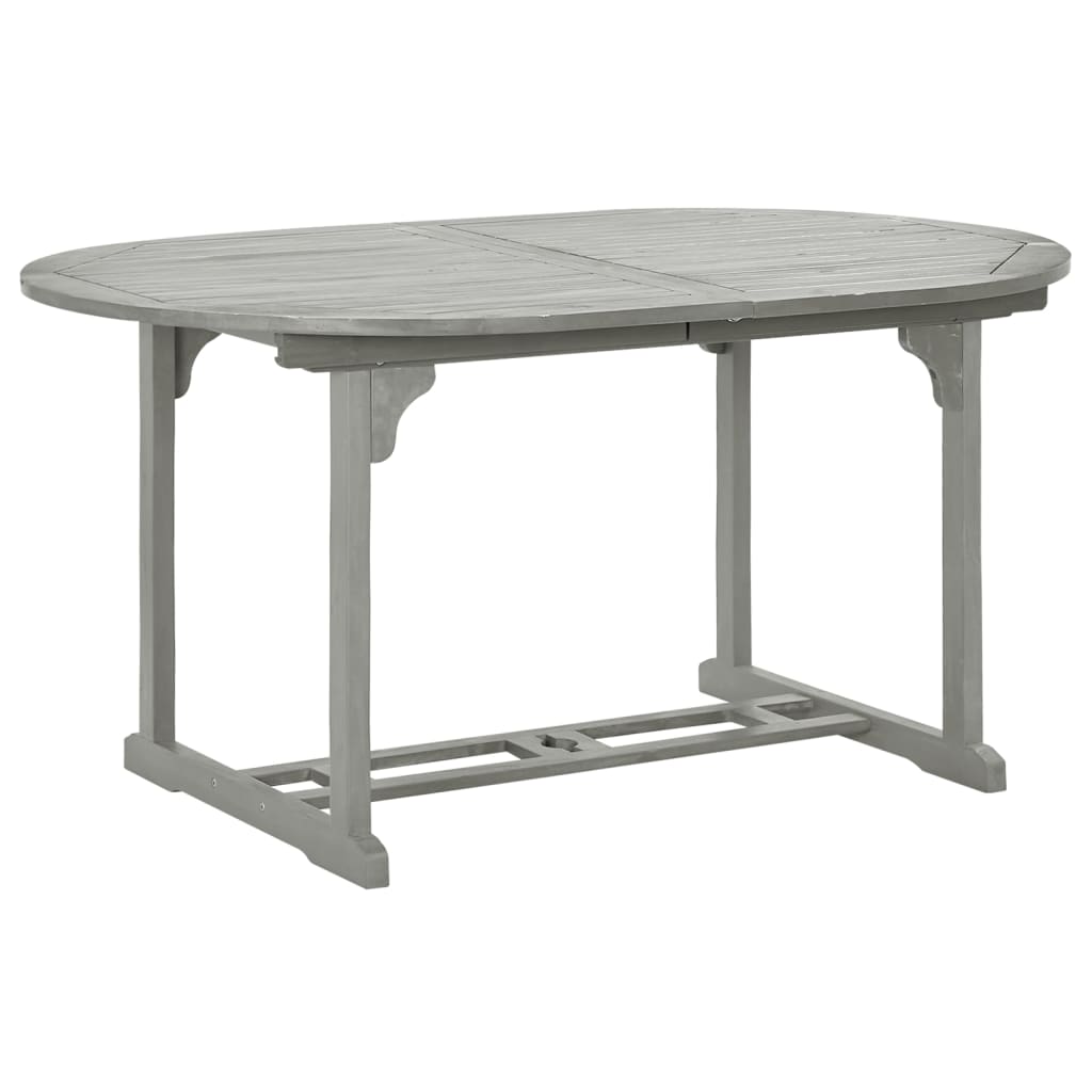 Table de jardin Gris 200x100x75 cm Bois d'acacia massif