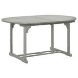 Table de jardin Gris 200x100x75 cm Bois d'acacia massif