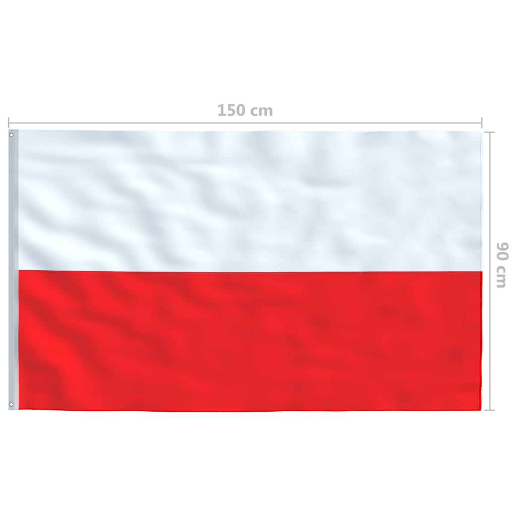 Drapeau Pologne 90x150 cm