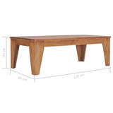 Table basse 120x60x40 cm Bois de teck solide