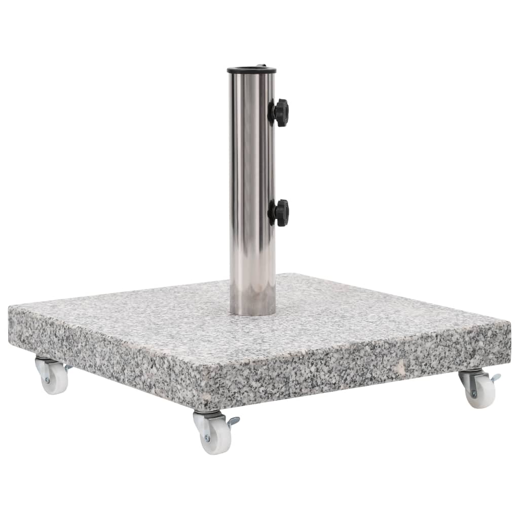 Socle de parasol Granite 30 kg Carré Gris