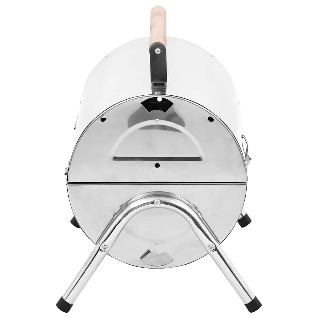 Barbecue au charbon portable Acier inoxydable Grilles doubles