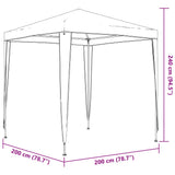 Professionelles Empfangszelt 2x2 m Grün