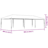 Tente de réception professionnelle 4x9 m Vert 90 g/m²