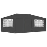 Reception tent and side walls 4x6 m Anthracite 90 g/m²