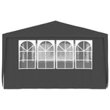 Reception tent and side walls 4x6 m Anthracite 90 g/m²