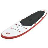 Red and White Inflatable SUP Board Set