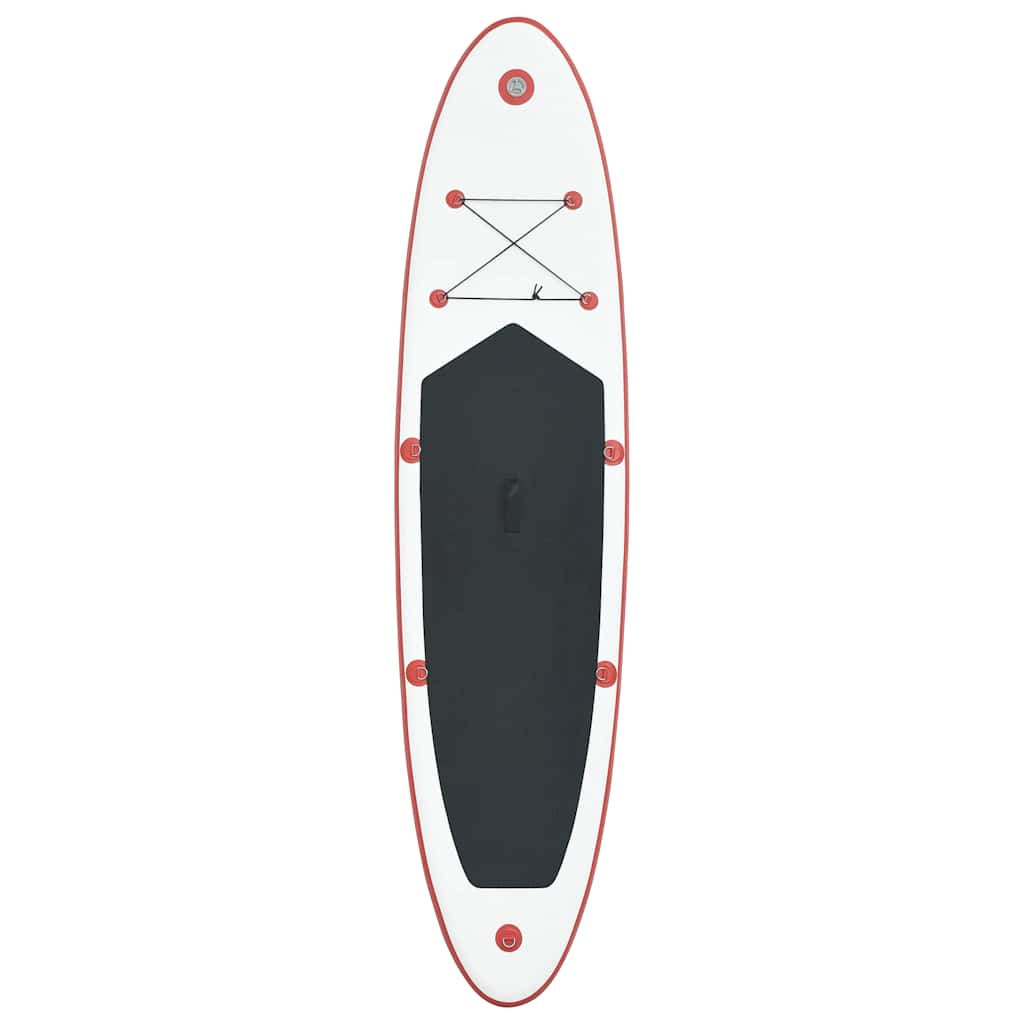 Red and White Inflatable SUP Board Set