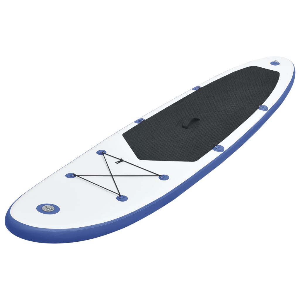 Blue and White Inflatable SUP Board Set