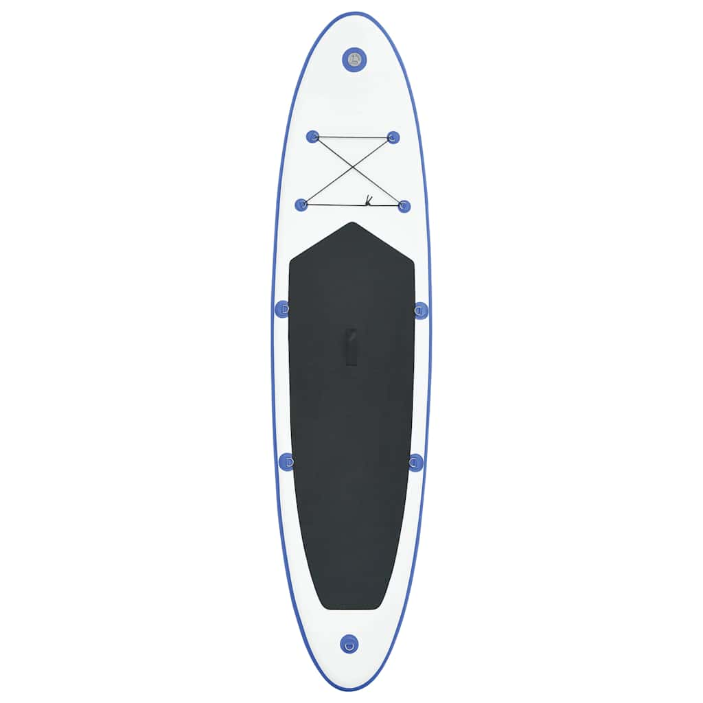 Blue and White Inflatable SUP Board Set