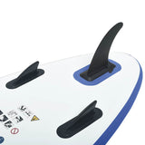 Blue and White Inflatable SUP Board Set