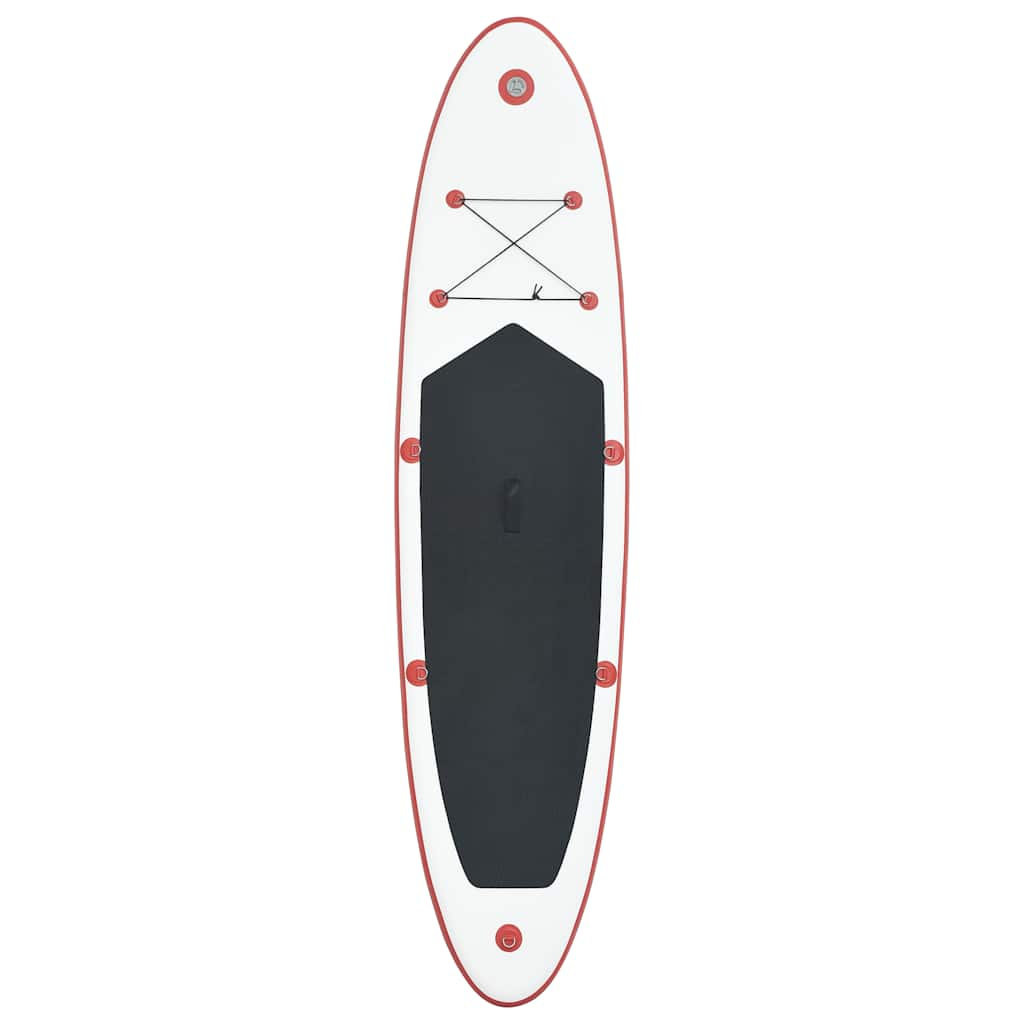 Red and White Inflatable SUP Board Set