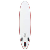 Red and White Inflatable SUP Board Set