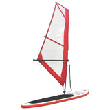 Inflatable SUP board set with sail Red and white