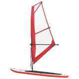 Inflatable SUP board set with sail Red and white