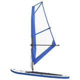 Inflatable SUP board set with sail Blue and white