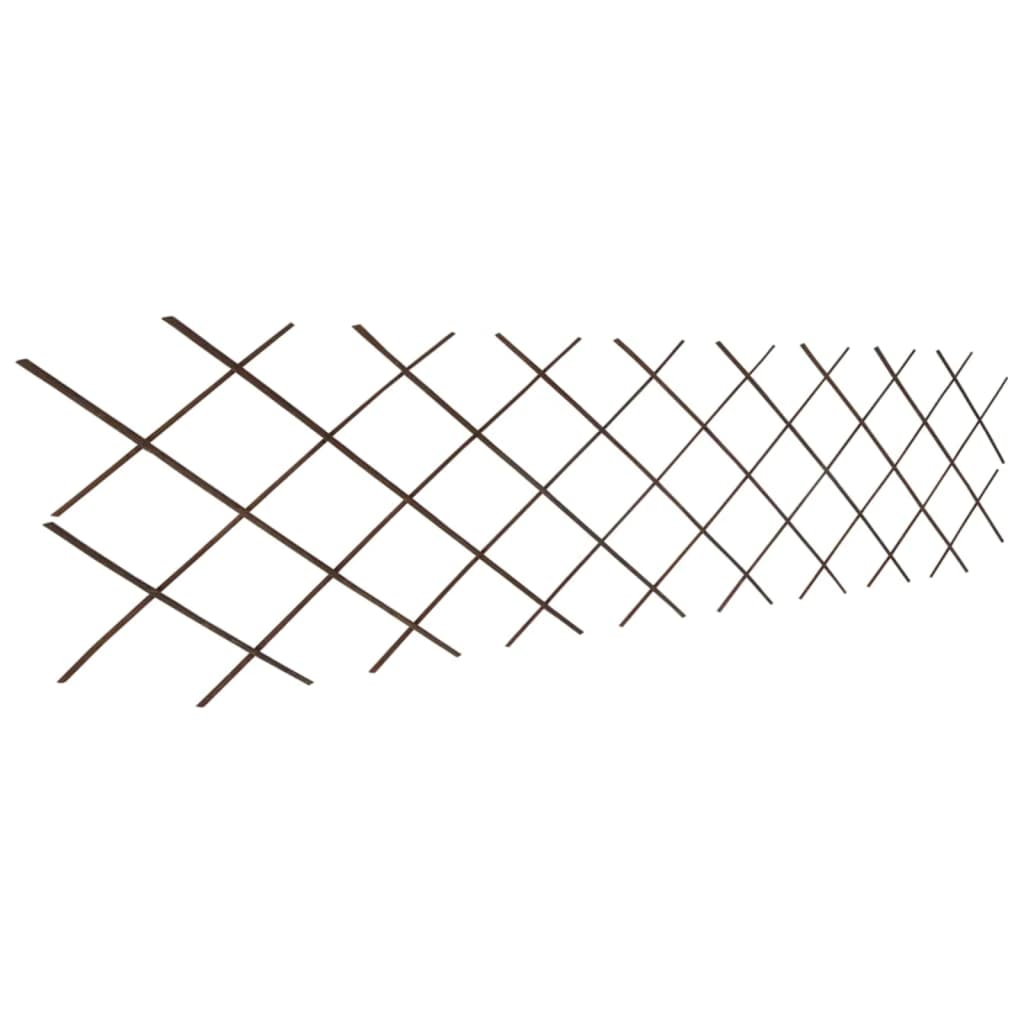 Willow trellis fence 5 pcs 180x60 cm