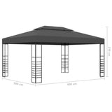 3x4 m Anthracite Arbour