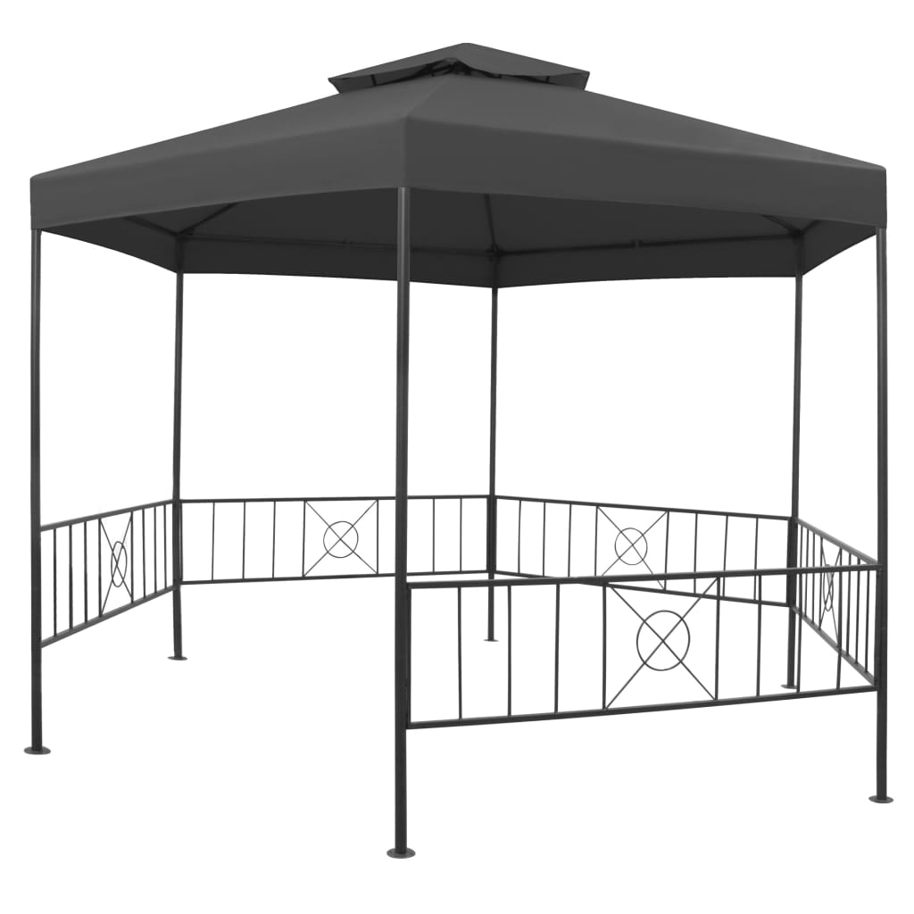 Garden gazebo 323x275x265 cm Anthracite