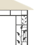 Belvédère avec moustiquaire 3x3x2,73 m Crème 180 g/m²