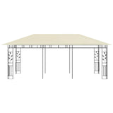 Belvédère avec moustiquaire 6x3x2,73 m Crème