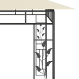 Belvédère avec moustiquaire 6x3x2,73 m Crème