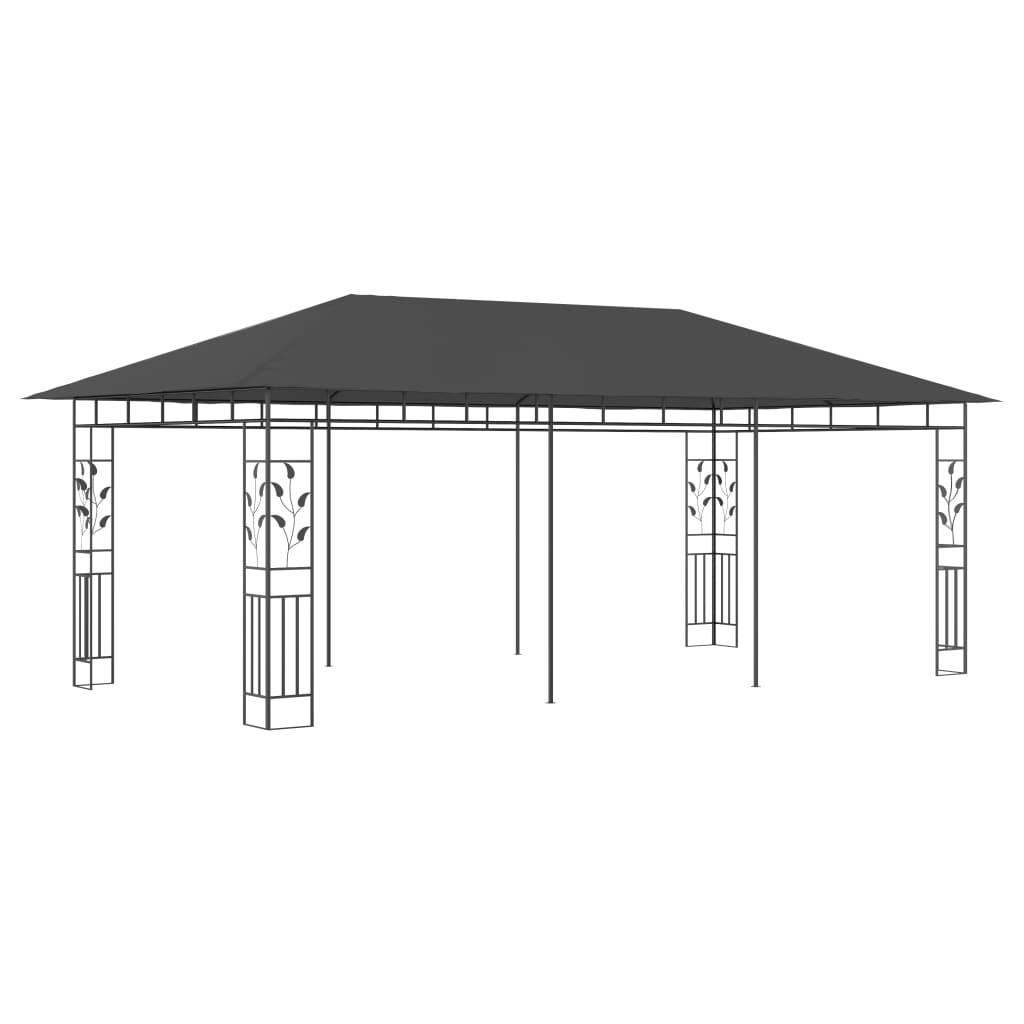 Belvédère avec moustiquaire 6x3x2,73 m Anthracite