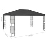 Pavillon 3x4 m Anthrazit