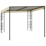 Wandpavillon 3x3 m, cremefarbener Stoff